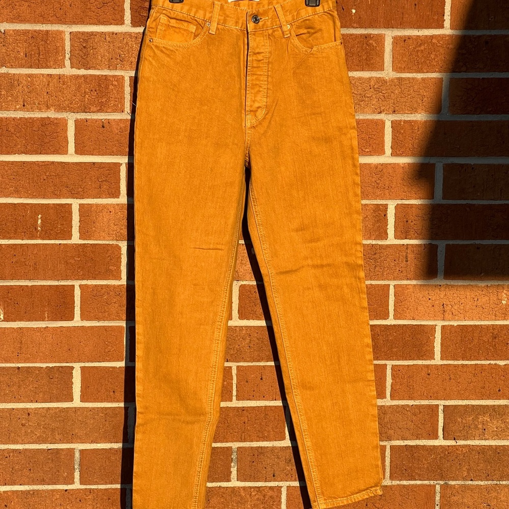 PacSun Yellow Straight Leg Jeans High-Waisted